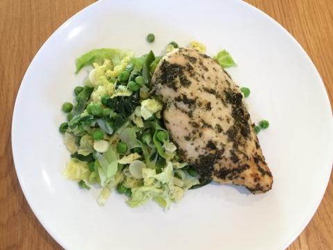 Recipe: Tarragon Chicken & Greens